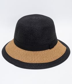 Chapéu de Palha Bicolor