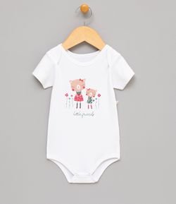 Body Infantil com Estampa Ursinhos - Tam 0 a 18 meses
