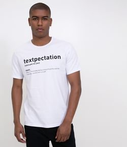 Camiseta com Estampa Textpectation