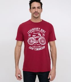 Camiseta Comfort com Estampa Bike