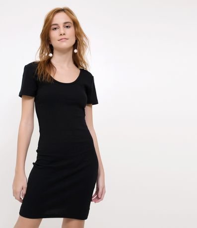 vestido preto ribana