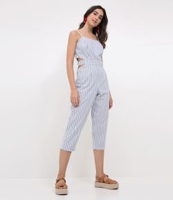 Macacão Pantacourt Listrado