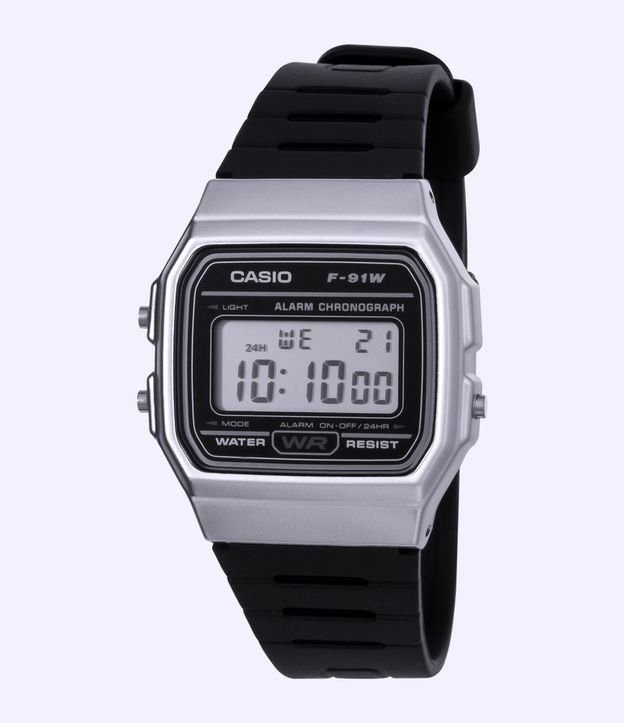 Relógio Unissex Casio F 91WM 7ADF Digital - Cor: Preto - Tamanho: U