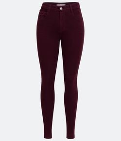 Calça Push Up em Sarja com Cinco Bolsos