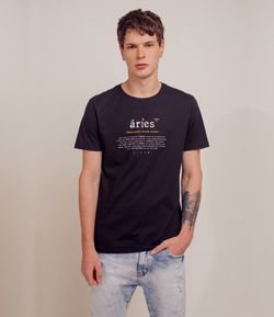 Camiseta com Estampa Signo Áries 