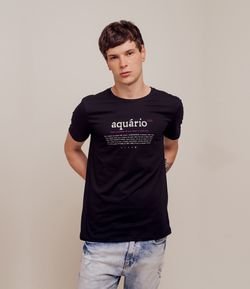 Camiseta com Estampa Signo Aquário 