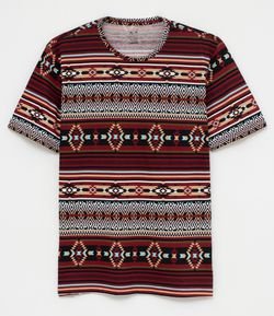 Camiseta com Estampa Étnica - Renner