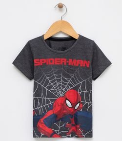 Camiseta Infantil com Estampa Spider Man - Tam 2 a 14