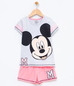 Pijama Infantil Mickey - Tam 6 a 14