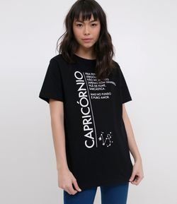 Blusa com Estampa Signo Capricórnio