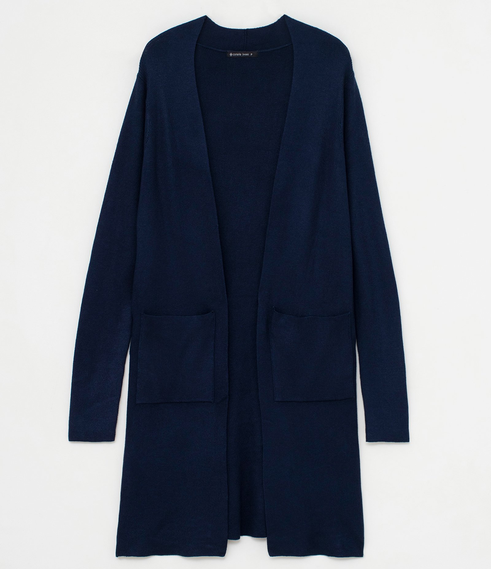 Cardigan Alongado em Tricô com Bolsos 5