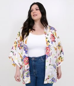 Kimono Floral Curve & Plus Size