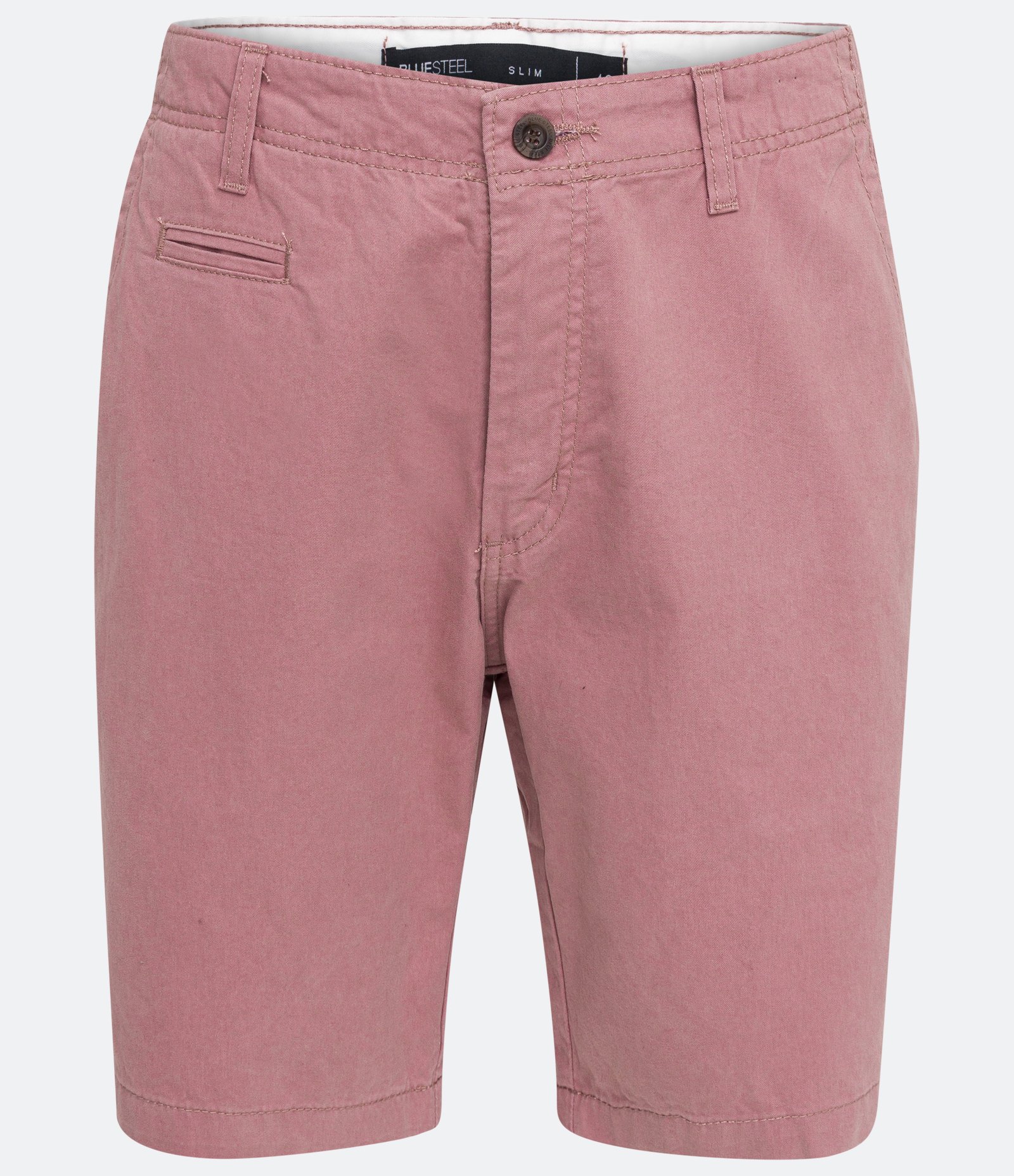 Bermuda Slim Básica em Sarja com Bolsos Rosa 6