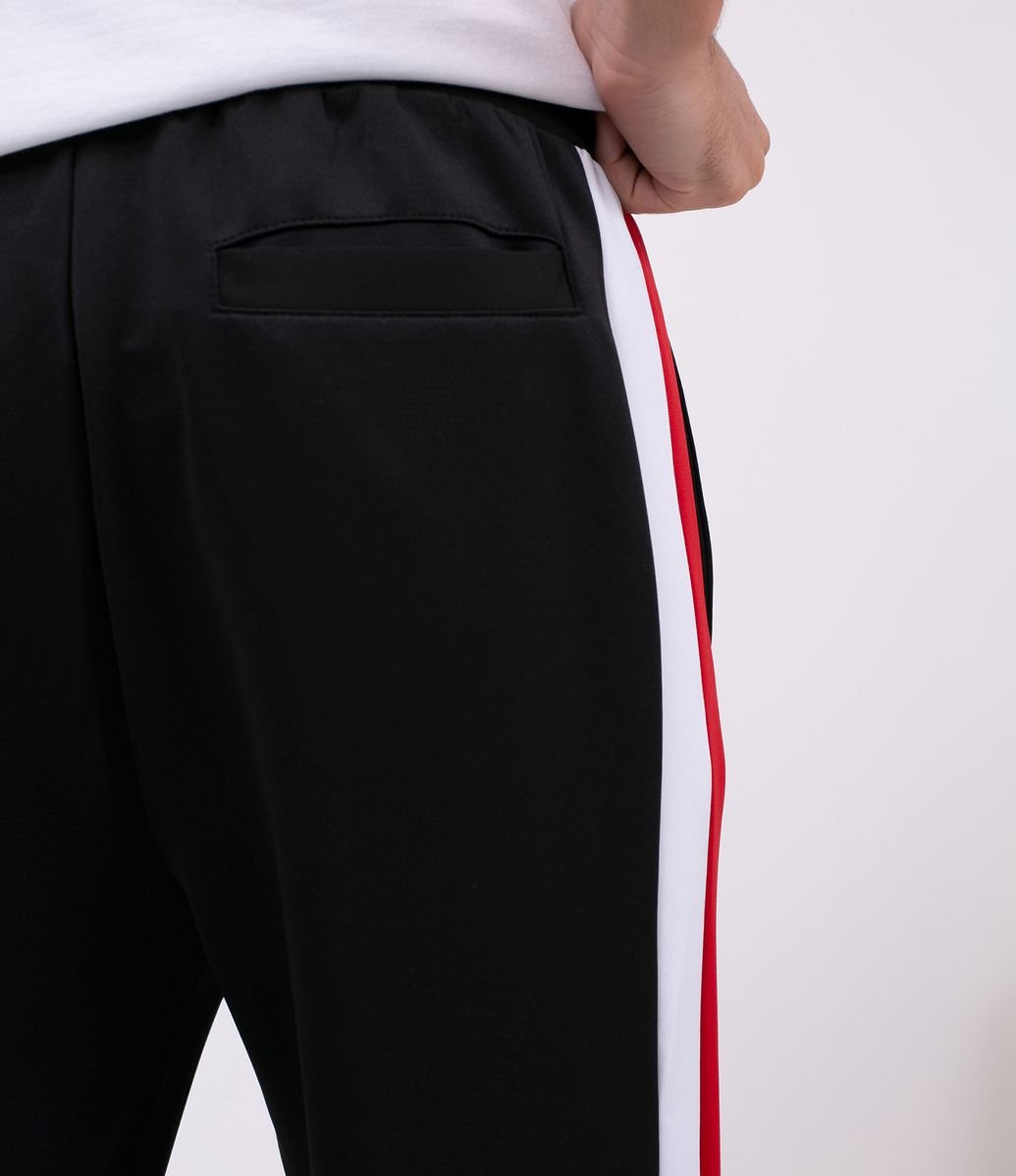 calça jogger com listra lateral helanca