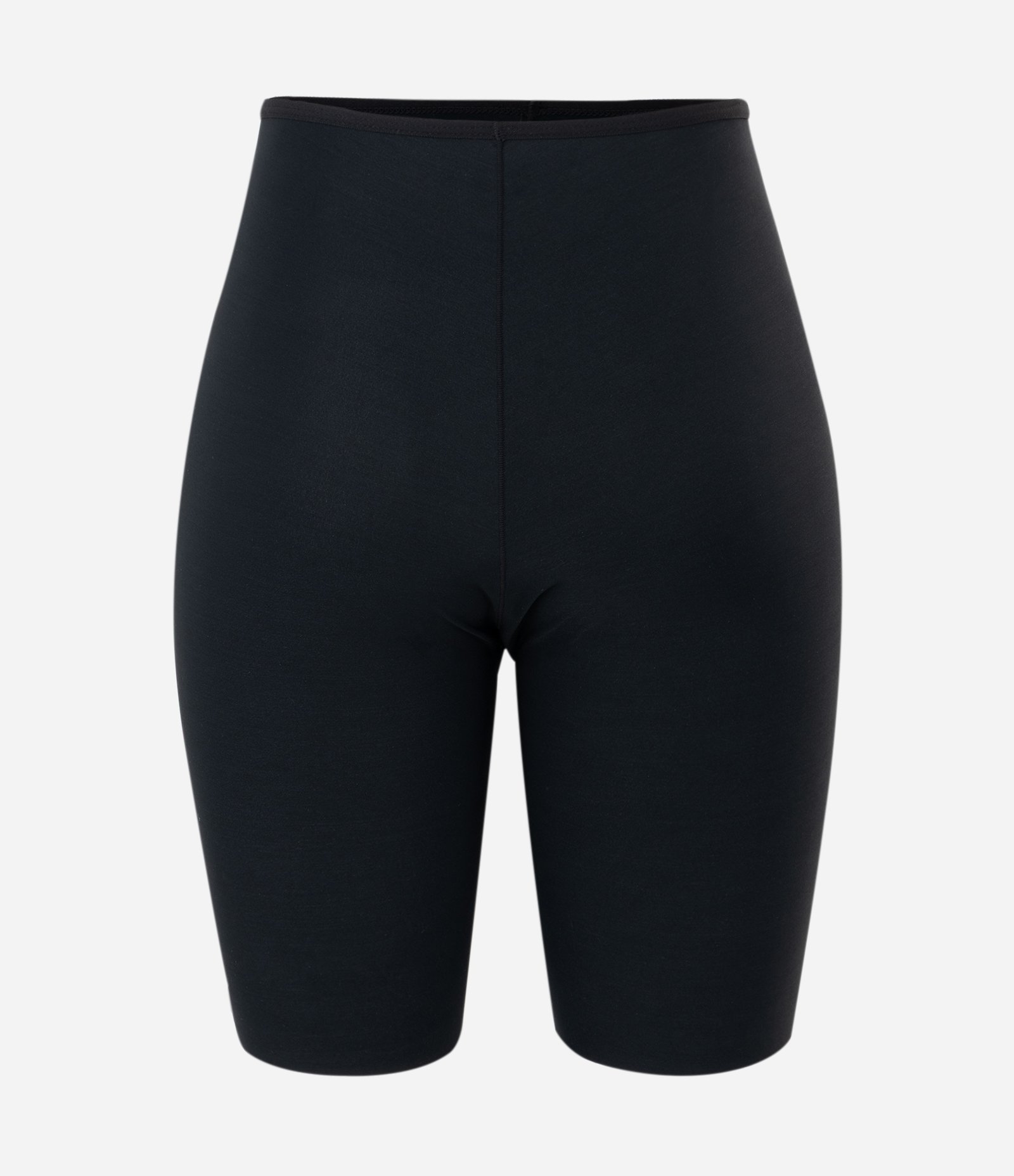 Bermuda Modeladora Em Microfibra Liso Preto 7