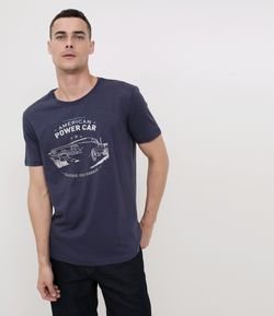 Camiseta Comfort com Estampa Carro