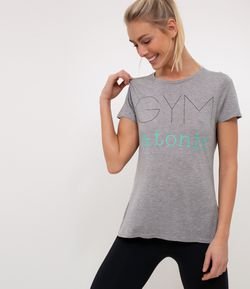 Camiseta Esportiva Estampa Gym & Tonic