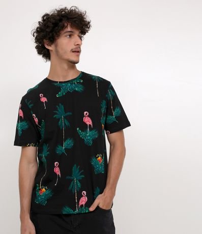 camisa flamingo renner