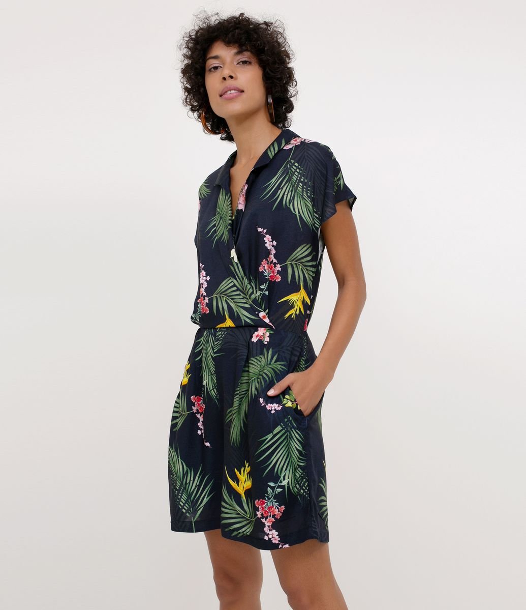 macacão curto estampado 2019