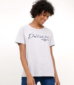 Blusa com Estampa Escrita 