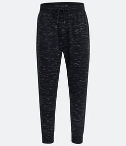 Calça Jogger em Moletom com Estampa Texturizada