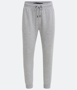 Calça Jogger em Moletom com Cós Elástico e Bolsos