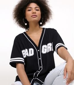 Camisa com Estampa Bad Girl 