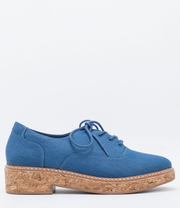 sapato feminino oxford tratorado satinato