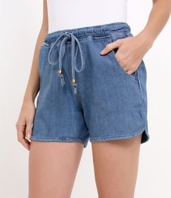 Short Jeans com Amarração 