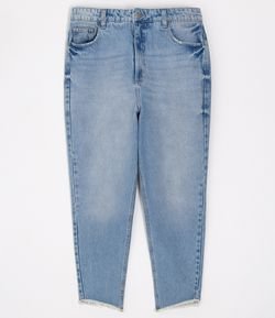 Calça Jeans Mom com Barra Desfiada Curve & Plus Size