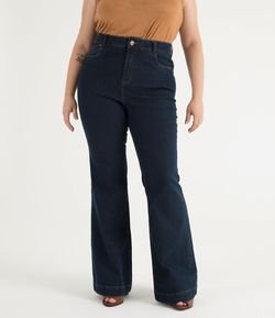 Calça Flare Jeans Lisa Curve & Plus Size