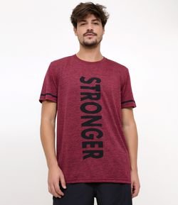 Camiseta Esportiva com Estampa Frente e Costa