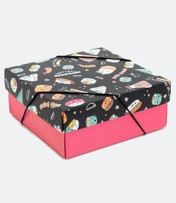 Embalagem de Presente Estampa Sushi
