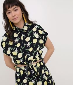 Camisa Cropped Floral