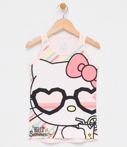 Blusa Infantil com Estampa Hello Kitty - Tam 1 a 6