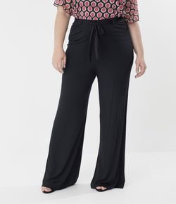 Calca Pantalona com Amarração Curve & Plus Size
