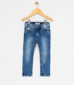 Calça Infantil Jeans com Lavagem - Tam 1 a 4