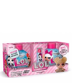 Kit Infantil LOL Suprise Suave Shampoo + Condicionador + Batom Grátis 