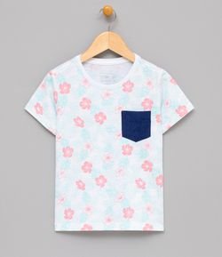 Camiseta Infantil Estampada com Bolso - Tam 1 a 4