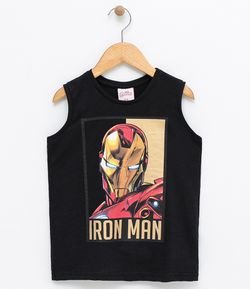 Camiseta Infantil Homem de Ferro - Tam 4 a 14