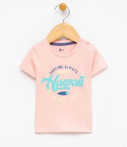 Camiseta Infantil com Estampa Hawai - Tam 0 a 18 meses