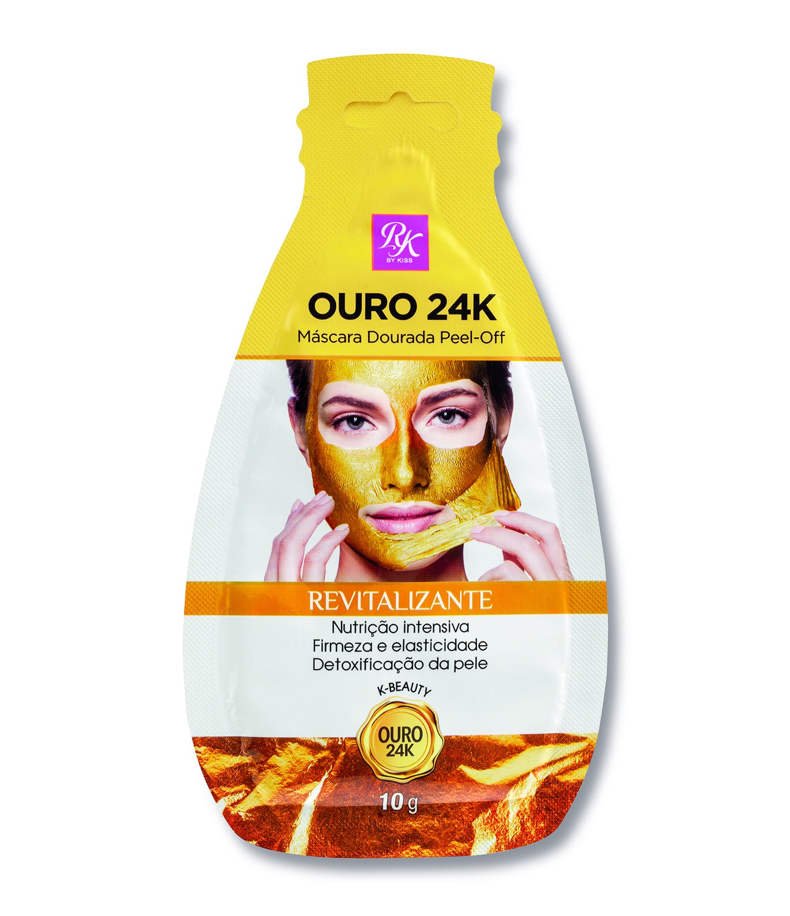 Máscara Dourada Ouro 24K Kiss 10g 1