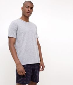 Pijama Curto com Bermuda Estampada