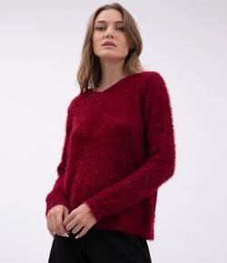 Blusa em Tricôcom Abertura na Lateral