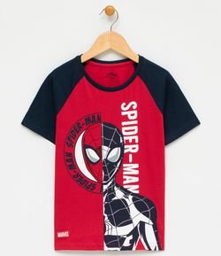 Camiseta Infantil com Estampa Homem Aranha - Tam 2 a 14