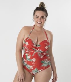 Maiô Floral Curve & Plus Size