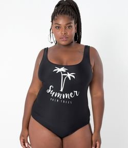 Maiô com Estampa Summer Curve & Plus Size