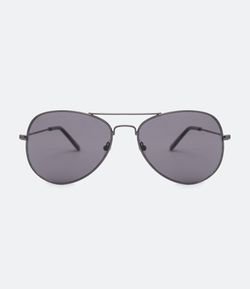 Óculos de Sol Masculino Aviador com Lentes Fumê