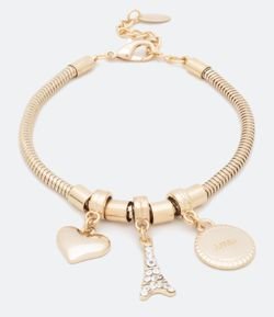 Pulseira Fina com Pingentes