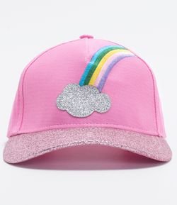 Boné Infantil Bordado Arco-íris - Tam único